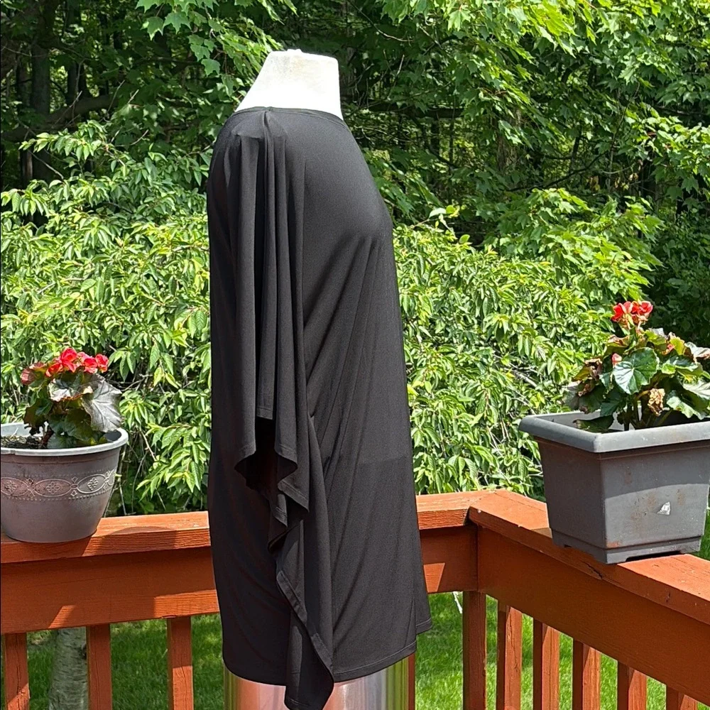 NWT Michael Kors Black One Shoulder Dress - Picture 4 of 13